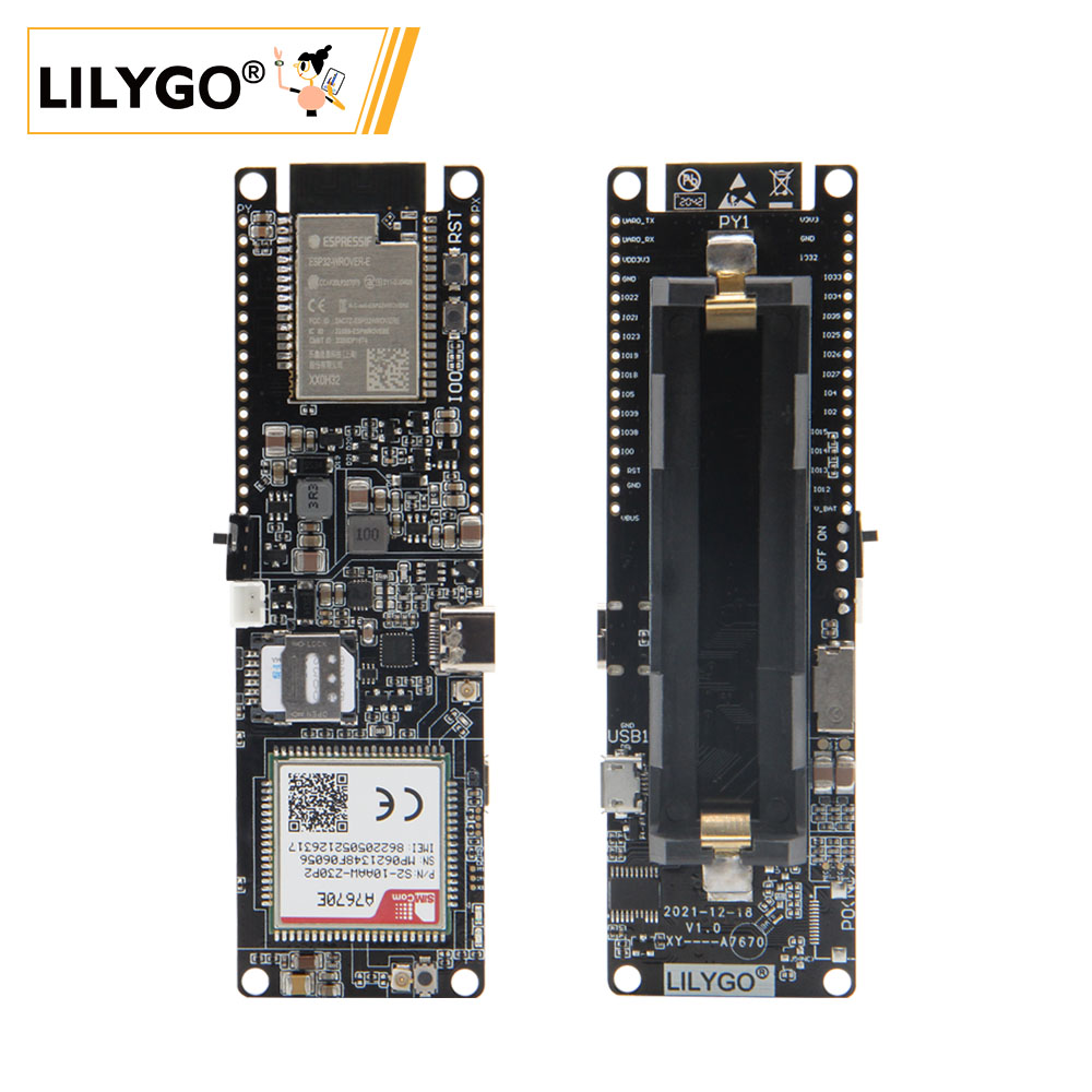 Esp32 Wifi Bluetooth Module - LILYGO® TTGO T-A7670G/E/SA R2 4G Papan