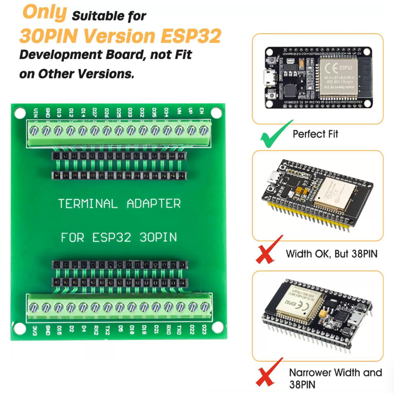Esp32 Wifi Bluetooth Module - Papan Pengembangan ESP32 NodeMCU-32S ESP32-32D 32U