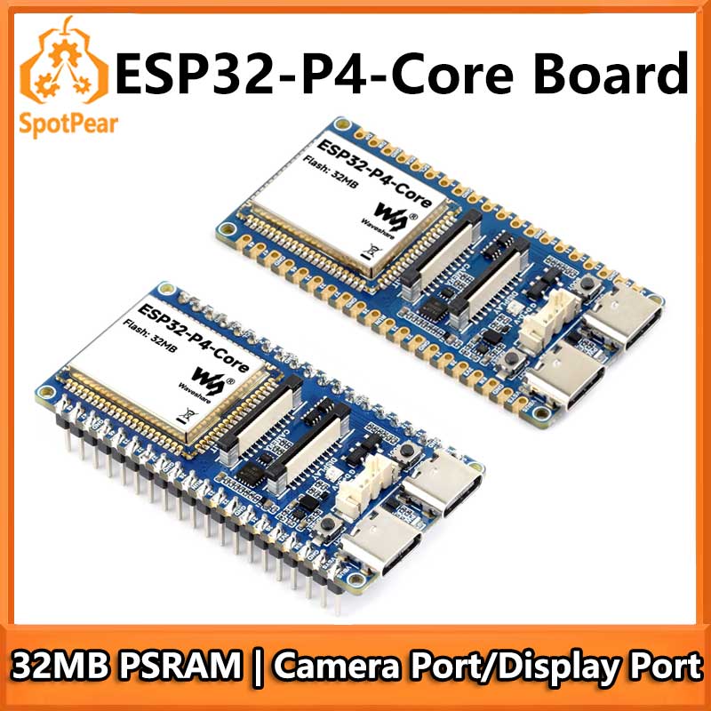 Esp32 P4 - Papan ESP32-P4-Core dengan 32MB PSRAM USB