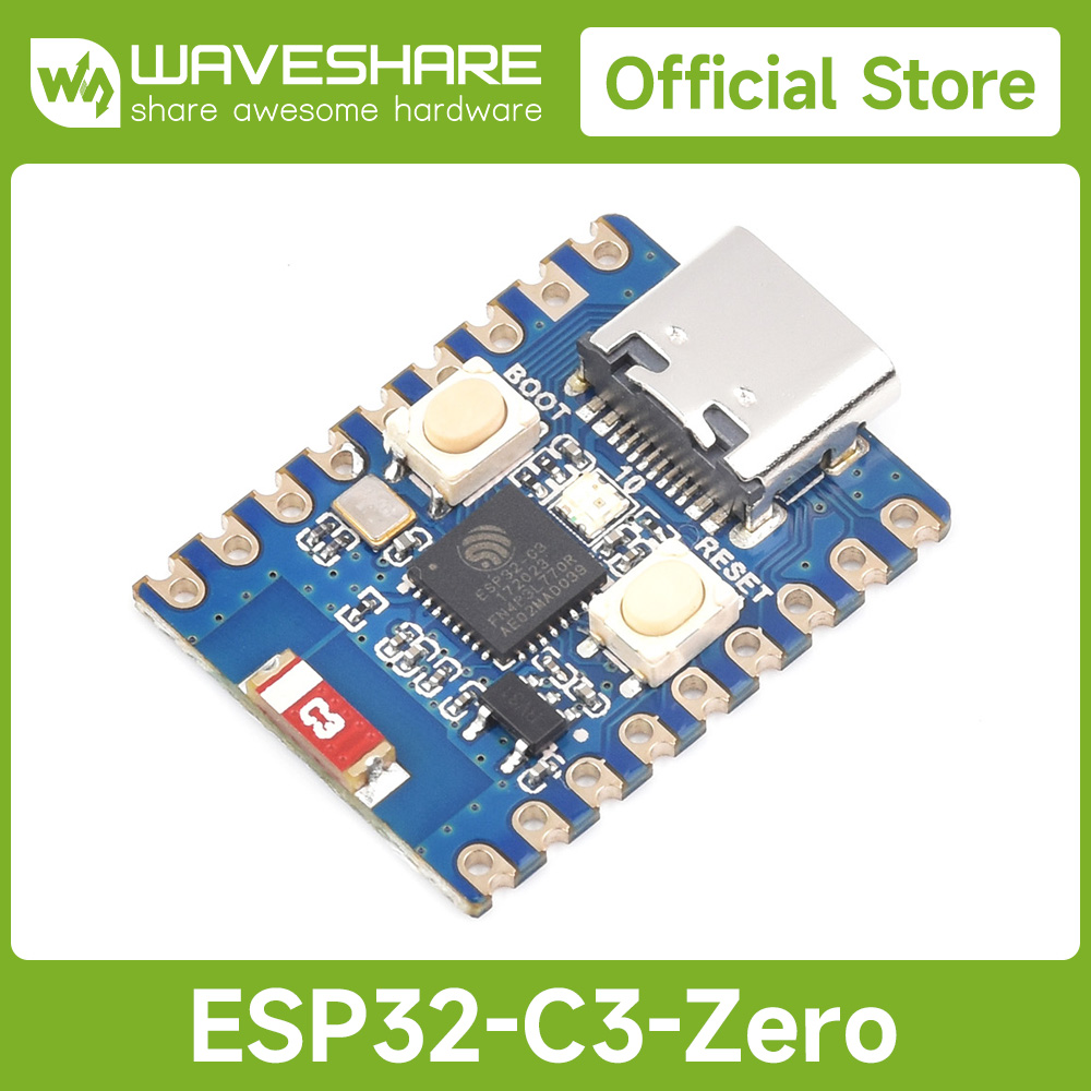 Esp32 C3 - Papan Pengembangan Mini Waveshare ESP32-C3 Zero,
