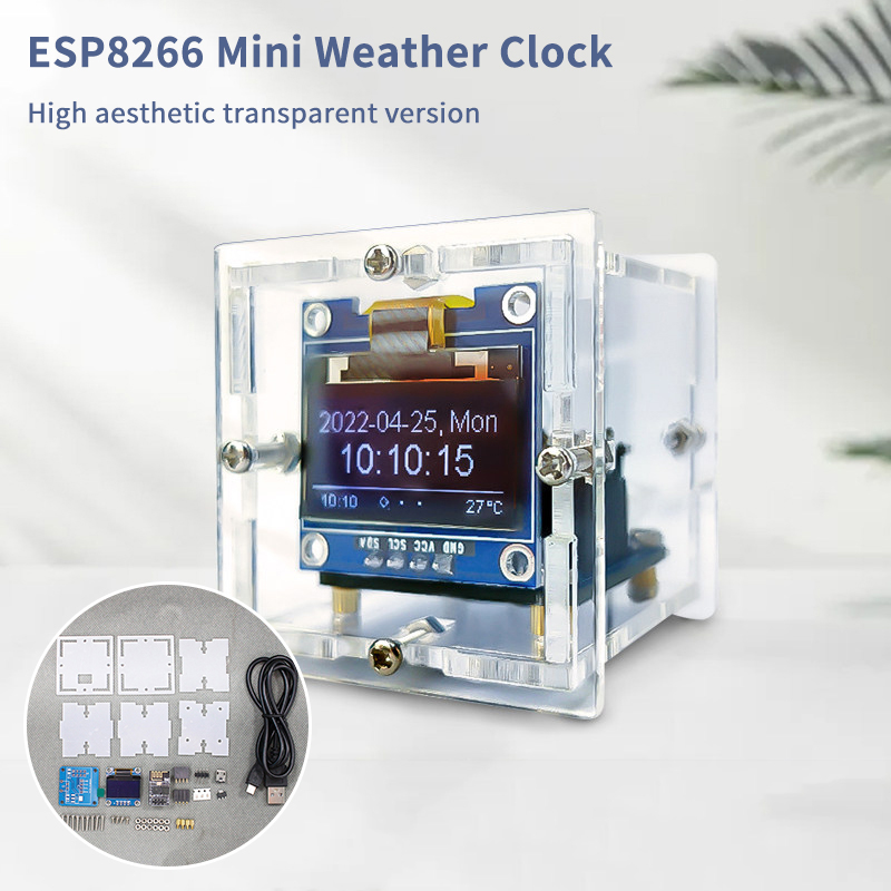 Kit Jam Cuaca Mini ESP8266 Pro - Esp8266 ulasan dan harga