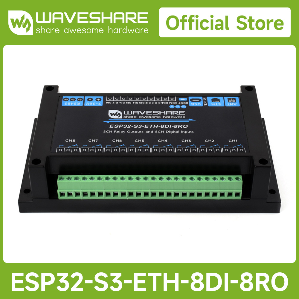Waveshare Industri 8-Channel E - Esp32 S3 ulasan dan harga