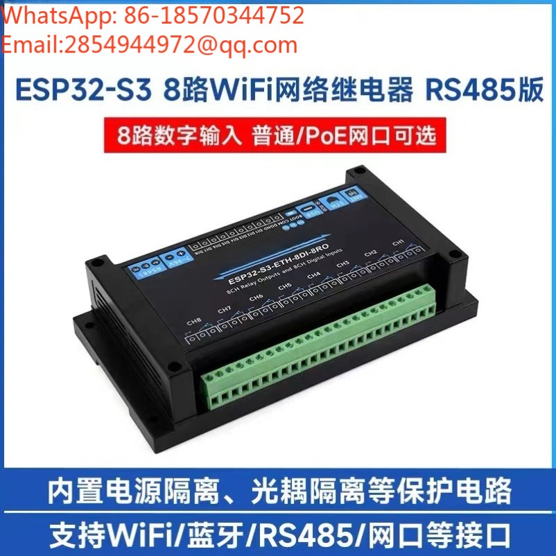Modul Relay Jaringan 8-Channel - Esp32 Wifi Bluetooth Module ulasan dan harga
