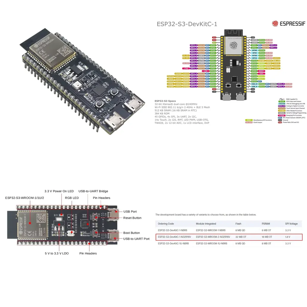 Papan Pengembangan Espressif E - Esp32 S3 ulasan dan harga