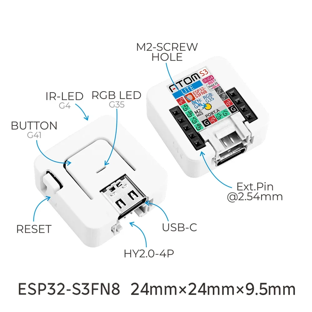 M5Stack AtomS3-Lite, Papan Pen - Esp32 Wifi Bluetooth Module ulasan dan harga
