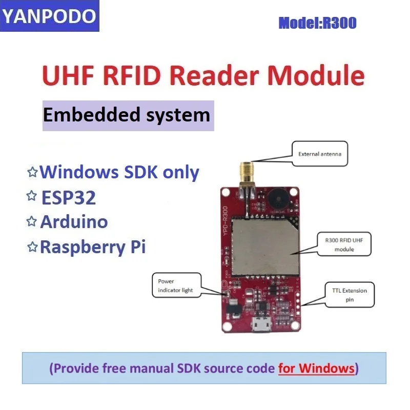 Modul Pembaca RFID UHF R300 un - Esp32 Uart Module ulasan dan harga