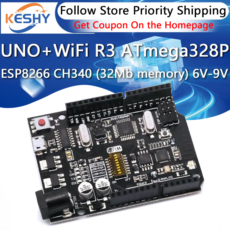 UNO + WiFi R3 ATmega328P + ESP - Esp8266 Nodemcu ulasan dan harga
