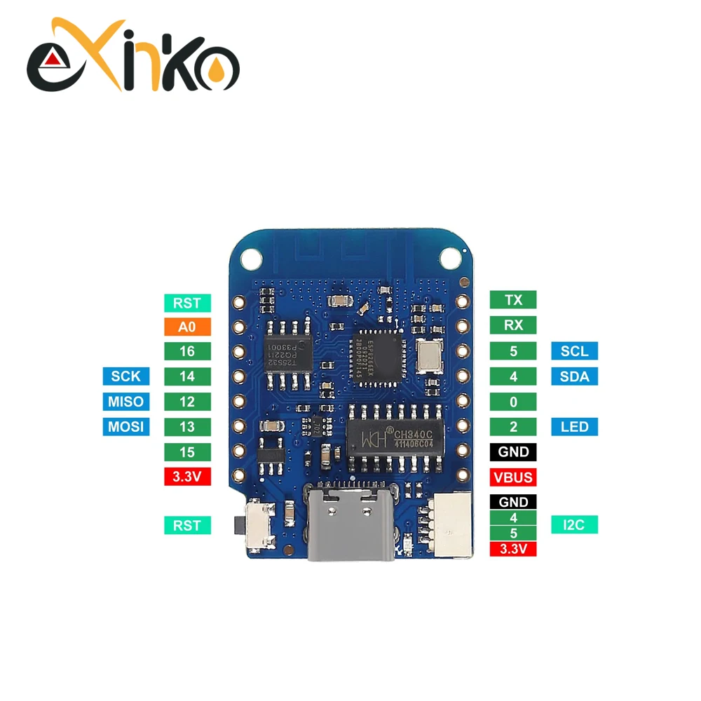 1/5/10 buah WeMos D1 Mini ESP8 - Esp8266 Nodemcu ulasan dan harga