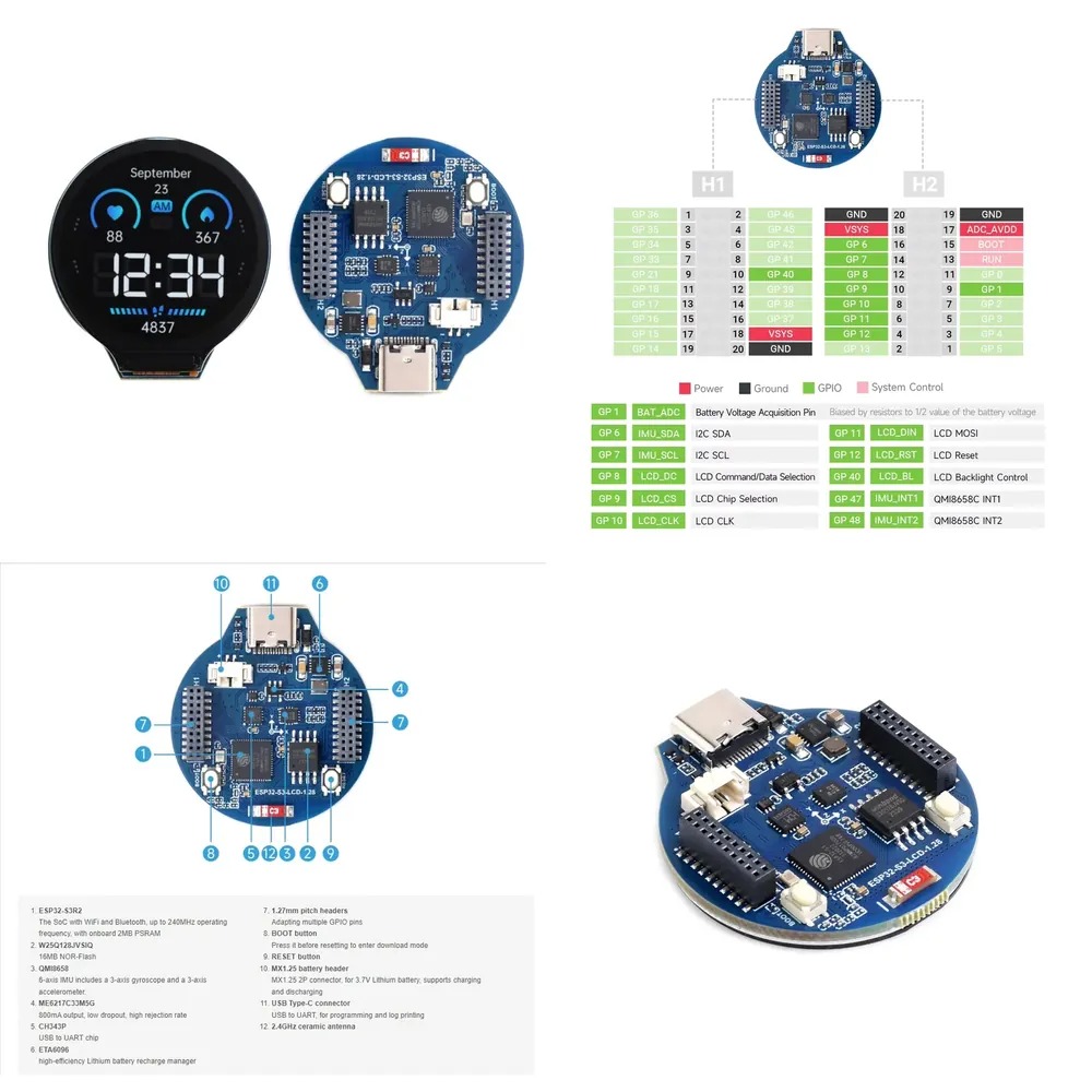 Papan pengembangan LCD ESP32-S - Esp32 S3 ulasan dan harga